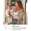imageMomcozy S9 Pro Upgraded Wearable Breast Pump HandsFree Design with Extended Battery Life ampamp LED Display Double Electric Portable Pump with 2 Modes ampamp 9 Levels 24mm 2Pack GrayTransparent