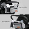 imageMomcozy Universal Stroller Organizer with Insulated Cup Holder Detachable Phone Bag ampamp Shoulder Strap Fits for Stroller like Uppababy Baby Jogger Britax BOB Umbrella and Pet StrollerGrey