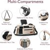 imageMomcozy Universal Stroller Organizer with Insulated Cup Holder Detachable Phone Bag ampamp Shoulder Strap Fits for Stroller like Uppababy Baby Jogger Britax BOB Umbrella and Pet StrollerKhaki