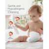 imageBaby Wipes Momcozy Nose Saline Baby Wipes Made Only With Natural Saline No Additives 100 Biodegradable Unscented ampamp Hypoallergenic for Sensitive Skin Easy to Carry 90 Count Packs of 3180 Count Pack of 6