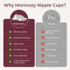 imageMomcozy 999 Silver Nursing Cups Original Perforated Breathable Design 999 Silver Nipple Cover for Breastfeeding EssentialNipple Shield for Nursing Newborn Metal Nipple Shields Regular Size