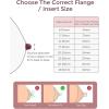 imageMomcozy Breast Pump Hands Free Mobile Style  M6 Wearable Breastfeeding Pump Ideal Rhythm for More Milk DoubleFit Flange More Fit ampamp Discreet with 3 Modes ampamp 9 Levels 24mm  2 Pack Cozy RedTransparent