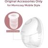 imageMomcozy Breast Pump Hands Free Mobile Style  M6 Wearable Breastfeeding Pump Ideal Rhythm for More Milk DoubleFit Flange More Fit ampamp Discreet with 3 Modes ampamp 9 Levels 24mm  2 Pack Cozy RedTransparent