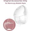 imageMomcozy Breast Pump Hands Free Mobile Style  M6 Wearable Breastfeeding Pump Ideal Rhythm for More Milk DoubleFit Flange More Fit ampamp Discreet with 3 Modes ampamp 9 Levels 24mm  2 Pack Cozy RedTransparent