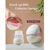 imageMomcozy Breast Pump Hands Free Mobile Style  M6 Wearable Breastfeeding Pump Ideal Rhythm for More Milk DoubleFit Flange More Fit ampamp Discreet with 3 Modes ampamp 9 Levels 24mm  2 Pack Cozy RedQuill Gray