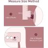 imageMomcozy Breast Pump Hands Free Mobile Style  M6 Wearable Breastfeeding Pump Ideal Rhythm for More Milk DoubleFit Flange More Fit ampamp Discreet with 3 Modes ampamp 9 Levels 24mm  2 Pack Cozy RedTransparent