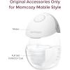 imageMomcozy Breast Pump Hands Free Mobile Style  M6 Wearable Breastfeeding Pump Ideal Rhythm for More Milk DoubleFit Flange More Fit ampamp Discreet with 3 Modes ampamp 9 Levels 24mm  2 Pack Cozy RedTransparent