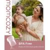 imageMomcozy Breast Pump Hands Free Mobile Style  M6 Wearable Breastfeeding Pump Ideal Rhythm for More Milk DoubleFit Flange More Fit ampamp Discreet with 3 Modes ampamp 9 Levels 24mm  2 Pack Cozy RedTransparent