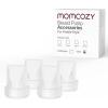 imageMomcozy Breast Pump Hands Free Mobile Style  M6 Wearable Breastfeeding Pump Ideal Rhythm for More Milk DoubleFit Flange More Fit ampamp Discreet with 3 Modes ampamp 9 Levels 24mm  2 Pack Cozy RedTransparent