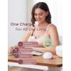 imageMomcozy Breast Pump Hands Free Mobile Style  M6 Wearable Breastfeeding Pump Ideal Rhythm for More Milk DoubleFit Flange More Fit ampamp Discreet with 3 Modes ampamp 9 Levels 24mm  2 Pack Cozy RedCozy Red