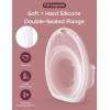 imageMomcozy Breast Pump Hands Free Mobile Style  M6 Wearable Breastfeeding Pump Ideal Rhythm for More Milk DoubleFit Flange More Fit ampamp Discreet with 3 Modes ampamp 9 Levels 24mm  2 Pack Cozy RedTransparent