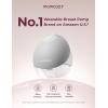 imageMomcozy Breast Pump Hands Free Upgraded Mobile Flow  M9 App Discreet Control with Personalized MultiModes ampamp 15 Levels Wearable Breast Pump 24mm 2 Pack Cozy RedGray