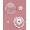 imageMomcozy M5 HandsFree Wearable Breast Pump DoubleSealed Flange for BabyLike Comfort 3 Modes ampamp 9 Suction Levels Portable Electric Pump  24mm 2Pack Quill GrayTransparent