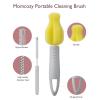 imageMomcozy M5 HandsFree Wearable Breast Pump DoubleSealed Flange for BabyLike Comfort 3 Modes ampamp 9 Suction Levels Portable Electric Pump  24mm 2Pack Quill GrayYellow