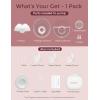 imageMomcozy M5 HandsFree Wearable Breast Pump DoubleSealed Flange for BabyLike Comfort 3 Modes ampamp 9 Suction Levels Portable Electric Pump  24mm 2Pack Quill GrayCozy Red