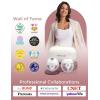 imageMomcozy M5 HandsFree Wearable Breast Pump DoubleSealed Flange for BabyLike Comfort 3 Modes ampamp 9 Suction Levels Portable Electric Pump  24mm 2Pack Quill GrayCozy Red