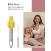 imageMomcozy M5 HandsFree Wearable Breast Pump DoubleSealed Flange for BabyLike Comfort 3 Modes ampamp 9 Suction Levels Portable Electric Pump  24mm 2Pack Quill GrayYellow