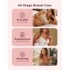 imageMomcozy M5 HandsFree Wearable Breast Pump DoubleSealed Flange for BabyLike Comfort 3 Modes ampamp 9 Suction Levels Portable Electric Pump  24mm 2Pack Quill GrayCozy Red