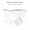 imageMomcozy M5 HandsFree Wearable Breast Pump DoubleSealed Flange for BabyLike Comfort 3 Modes ampamp 9 Suction Levels Portable Electric Pump  24mm 2Pack Quill GrayTransparent