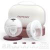 imageMomcozy M5 HandsFree Wearable Breast Pump DoubleSealed Flange for BabyLike Comfort 3 Modes ampamp 9 Suction Levels Portable Electric Pump  24mm 2Pack Quill GrayQuill Gray