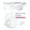 imageMomcozy M5 HandsFree Wearable Breast Pump DoubleSealed Flange for BabyLike Comfort 3 Modes ampamp 9 Suction Levels Portable Electric Pump  24mm 2Pack Quill GrayTransparent