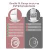imageMomcozy M5 HandsFree Wearable Breast Pump DoubleSealed Flange for BabyLike Comfort 3 Modes ampamp 9 Suction Levels Portable Electric Pump  24mm 2Pack Quill GrayCozy Red