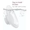 imageMomcozy M5 HandsFree Wearable Breast Pump DoubleSealed Flange for BabyLike Comfort 3 Modes ampamp 9 Suction Levels Portable Electric Pump  24mm 2Pack Quill GrayTransparent