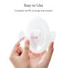 imageMomcozy M5 HandsFree Wearable Breast Pump DoubleSealed Flange for BabyLike Comfort 3 Modes ampamp 9 Suction Levels Portable Electric Pump  24mm 2Pack Quill GrayTransparent
