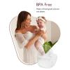 imageMomcozy M5 HandsFree Wearable Breast Pump DoubleSealed Flange for BabyLike Comfort 3 Modes ampamp 9 Suction Levels Portable Electric Pump  24mm 2Pack Quill GrayTransparent