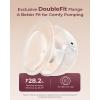 imageMomcozy M5 HandsFree Wearable Breast Pump DoubleSealed Flange for BabyLike Comfort 3 Modes ampamp 9 Suction Levels Portable Electric Pump  24mm 2Pack Quill GrayCozy Red