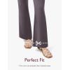 imageMomcozy Maternity Yoga Pants Maternity Flare Leggings Over The Belly Pregnancy Leggings Buttery Soft Triple Wrap ForceCarbon Gray