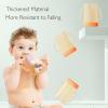 imageMomcozy Squeeze Pouch Holder for Food Pouches and Drink Boxes Baby Pouch Holder Allows Baby to SelfFeed and Avoid Messes Baby Food Pouch Holder Handle is Easy to Grip Comfortable GreenViolet Orange