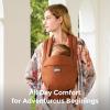 imageMomcozy Baby Carrier with Natural Cotton Linen Built to Last Ergonomic Design 744lbs for Infant and Toddler Lightweight and Comfortable HandsFree for MomsampampDads Sage GreenSepia