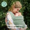 imageMomcozy Baby Carrier with Natural Cotton Linen Built to Last Ergonomic Design 744lbs for Infant and Toddler Lightweight and Comfortable HandsFree for MomsampampDads Sage GreenSage Green