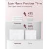 imageMomcozy Natural Breast Pump Wipes for Parts Cleaning Onthego 30 Count Flash Clean ampamp Resealable