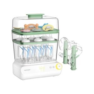 imageMomcozy 3 Layers Large Bottle Sterilizer and Dryer Fast Sterilize and Dry Universal Bottle Sterilizer for All Bottles ampamp Breast Pump Accessories Touch Screen ampamp AutoOff Bottle SanitizerGreen