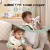 imageMomcozy BreezyClear 2in1 Electric Nasal Aspirator with Spray Nasal Aspirator for Baby 65kPa Nose Sucker with 4 Adjustable Suction LevelsPortable Electric Nose CleanerLight ampamp Music Soothing