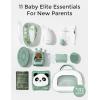 imageMomcozy Core Baby Kit Baby Shower ampamp Registry Essential Kit for GroomingampampHealthampampCleansing Care Includes Nail File Kits Nasal Aspirator Gas Relief Tubes Bath Brushes Toothbrush Comb Storage CaseElite Baby Kit