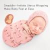 imageMomcozy Muslin Swaddle Blankets Soft Silky Baby Blankets 47 x 47 inches Breathable Swaddle Blankets Newborn Receiving Blanket for Boys and Girls 4 PackFloral