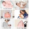 imageMomcozy Muslin Swaddle Blankets Soft Silky Baby Blankets 47 x 47 inches Breathable Swaddle Blankets Newborn Receiving Blanket for Boys and Girls 4 PackFloral