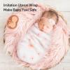imageMomcozy Muslin Swaddle Blankets Soft Silky Baby Blankets 47 x 47 inches Breathable Swaddle Blankets Newborn Receiving Blanket for Boys and Girls 4 PackHeart Flower