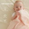 imageMomcozy Muslin Swaddle Blankets Soft Silky Baby Blankets 47 x 47 inches Breathable Swaddle Blankets Newborn Receiving Blanket for Boys and Girls 4 PackHeart Flower
