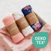 imageMomcozy Muslin Swaddle Blankets Soft Silky Baby Blankets 47 x 47 inches Breathable Swaddle Blankets Newborn Receiving Blanket for Boys and Girls 4 PackFloral