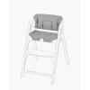imageMomcozy High Chair Cushion ampamp Backrest Set  Ergonomic Support for Dinerpal Chairs Machine Washable Gray Seat Pad with NonSlip DesignGray