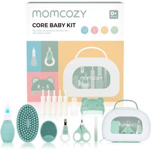 imageMomcozy Core Baby Kit Baby Shower ampamp Registry Essential Kit for GroomingampampHealthampampCleansing Care Includes Nail File Kits Nasal Aspirator Gas Relief Tubes Bath Brushes Toothbrush Comb Storage CaseCore Baby Kit