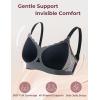 imageMomcozy 4in1 Pumping Bra Hands Free for AllDay Wear Breast Pump Bra with Cooling Fabric Jelly Strip Support Nursing BraBlack