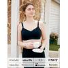 imageMomcozy 4in1 Pumping Bra Hands Free for AllDay Wear Breast Pump Bra with Cooling Fabric Jelly Strip Support Nursing BraBlack