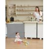 imageMomcozy Auto Lock Retractable Baby Gate Safety Gate for Baby and Pet 33 Tall Extends to 55 Wide Mesh Safety Dog Gate for Stairs Indoor Outdoor Doorways HallwaysGray