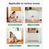 imageMomcozy Auto Lock Retractable Baby Gate Safety Gate for Baby and Pet 33 Tall Extends to 55 Wide Mesh Safety Dog Gate for Stairs Indoor Outdoor Doorways HallwaysWhite