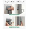 imageMomcozy Auto Lock Retractable Baby Gate Safety Gate for Baby and Pet 33 Tall Extends to 55 Wide Mesh Safety Dog Gate for Stairs Indoor Outdoor Doorways HallwaysGray